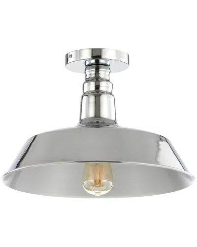 Jonathan Y Cassidy 14in Metal Led Semi-flush Mount