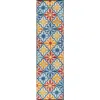 Jonathan Y Cassis Ornate Ogee Trellis Indoor/outdoor Area Rug In Blue/multi