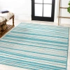 Jonathan Y Castara Wavy Stripe Modern Indoor/outdoor Area Rug In Aqua/cream