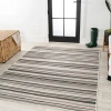 Jonathan Y Castara Wavy Stripe Modern Indoor/outdoor Area Rug In Cream/dark Gray