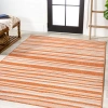 Jonathan Y Castara Wavy Stripe Modern Indoor/outdoor Area Rug In Orange/cream