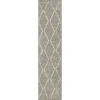 Jonathan Y Catala Moroccan Diamond Shag Area Rug In Gray/ivory