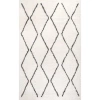 Jonathan Y Catala Moroccan Diamond Shag Area Rug In White/gray
