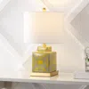 Jonathan Y Catherine Modern Transitional Ceramic/metal Square Ginger Jar Led Table Lamp