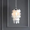Jonathan Y Cayla 7" Seashell Led Pendant Pendant