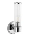 Jonathan Y Cecil Single Light Led Vanity In Silver