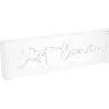 Jonathan Y C'est La Vie 20" X 6" Contemporary Glam Acrylic Box Usb Operated Led Neon Light, White In White