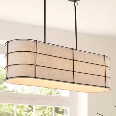 Jonathan Y Chadwick 42" 4-light Rustic Farmhouse Iron Linear Led Pendant