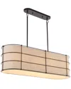 Jonathan Y Chadwick 42in 4-light Rustic Farmhouse Iron Led Pendant In Brown