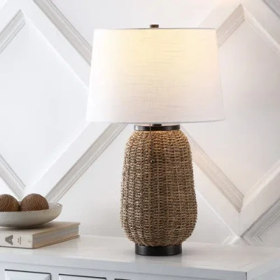 Jonathan Y Chakrii Table Lamp In Dark Brown
