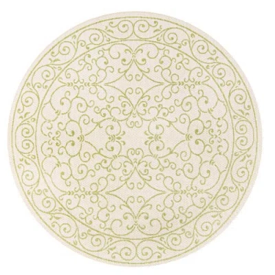 JONATHAN Y JONATHAN Y CHARLESTON VINTAGE FILIGREE TEXTURED WEAVE INDOOR/OUTDOOR AREA RUG