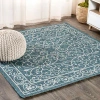 Jonathan Y Charleston Vintage Filigree Textured Weave Indoor/outdoor Area Rug In Blue