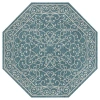 Jonathan Y Charleston Vintage Filigree Textured Weave Octagon Indoor/outdoor Area Rug In Blue