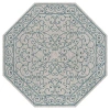 Jonathan Y Charleston Vintage Filigree Textured Weave Octagon Indoor/outdoor Area Rug In Gray