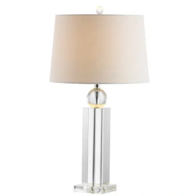 Jonathan Y Charlotte 28.5" Crystal Led Table Lamp, Clear