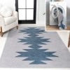 Jonathan Y Chayton Minimalist Geometric Machine-washable Area Rug In Blue/grey