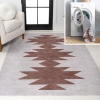 Jonathan Y Chayton Minimalist Geometric Machine-washable Area Rug In Gray/brown