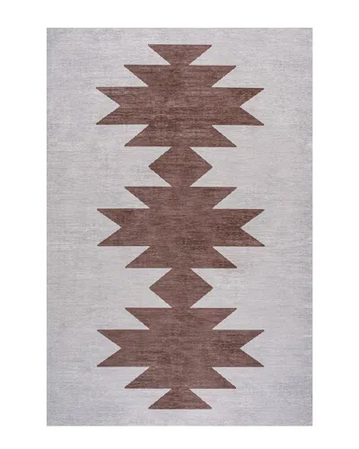 Jonathan Y Chayton Minimalist Geometric Machine-washable Chenille Area Rug In Gray