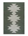 Jonathan Y Chayton Minimalist Geometric Machine-washable Chenille Area Rug In Green