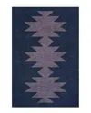 Jonathan Y Chayton Minimalist Geometric Machine-washable Chenille Area Rug In Navy