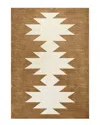 Jonathan Y Chayton Minimalist Geometric Machine-washable Rug In Rust