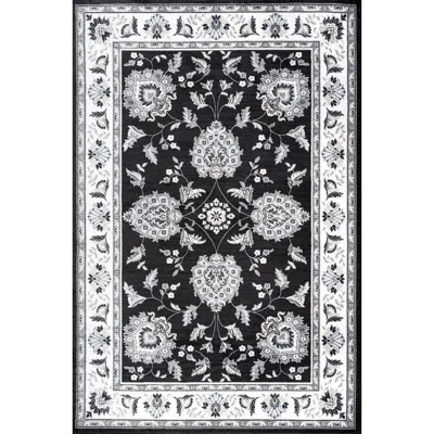Jonathan Y Cherie French Cottage Area Rug In Black/cream