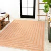Jonathan Y Chevron Modern Concentric Squares Indoor/outdoor Area Rug In Orange/cream