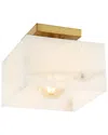 Jonathan Y Chiara Semi Flush Mount In White