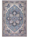 Jonathan Y Cirali Medallion Machine Washable Rug In Blue