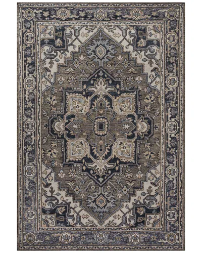 Jonathan Y Cirali Ornate Large Medallion Machine-washable Chenille Rug In Green