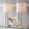 Jonathan Y Claire 28.5" Crystal Led Table Lamp (set Of 2)