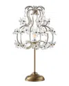 Jonathan Y Clara 20.5in Crystal Flower Beaded Girandole Table Lamp