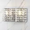 Jonathan Y Clara Deco 15" 2-light Metal/crystal Classic Glam Led Vanity Light