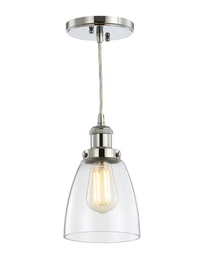 Jonathan Y Cleo 5.5in Adjustable Metal Glass Led Pendant