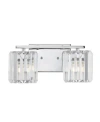 Jonathan Y Coco Prism Vintage-like 2-light Classic Glam Led Vanity Light In Silver-tone
