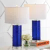 Jonathan Y Cole 27.5" Modern Fused Glass Cylinder Led Table Lamp (set Of 2)