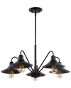 Jonathan Y Cole 5 Light Led Pendant In Bronze