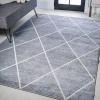 Jonathan Y Cole Minimalist Diamond Trellis Area Rug In Light Gray/white