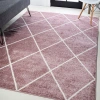 Jonathan Y Cole Minimalist Diamond Trellis Area Rug In Red/white