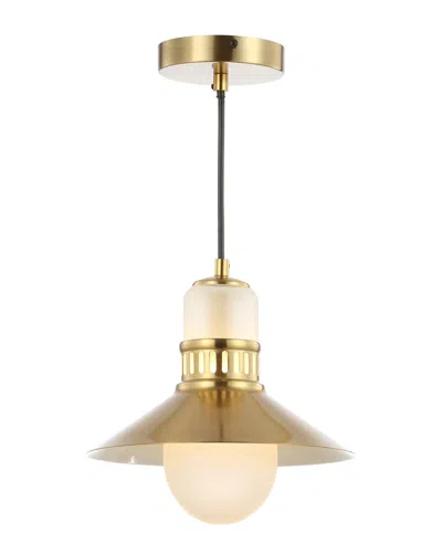 Jonathan Y Colin 9.75in Adjustable Retro Hurricane Led Pendant In Multi