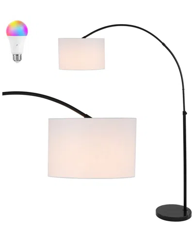 Jonathan Y Collier Floor Lamp In Black