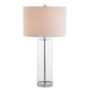 Jonathan Y Harper 29" Glass Led Table Lamp In Clear/chrome