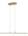 Jonathan Y Conley Led Pendant In Brown