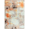 Jonathan Y Contemporary Pop Modern Abstract Vintage Area Rug In Oranve/ivory