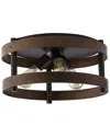 Jonathan Y Cooper Flush Mount In Brown