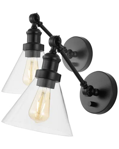 Jonathan Y Cowie Adjustable Led Wall Sconce Set In Bronze