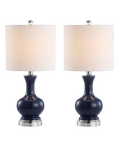JONATHAN Y JONATHAN Y COX 22IN METAL GLASS LED TABLE LAMP