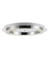 Jonathan Y Cristal Integrated Flush Mount In Silver-tone