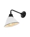 Jonathan Y Croydon 9.63" 1-light Farmhouse Industrial Indoor, Outdoor Iron Led Gooseneck Arm Outdoor Sconce In White