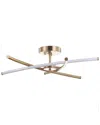Jonathan Y Crucis 31.5in Modern Integrated Led Pendant